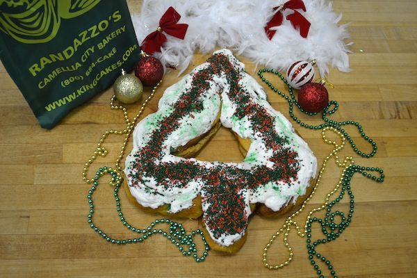 Medium Christmas Tree King Cake - Randazzo’s Camellia City Bakery