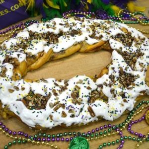 Medium Pecan Praline King Cake - Randazzo’s Camellia City Bakery