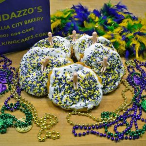 Mini King Cakes - Randazzo’s Camellia City Bakery