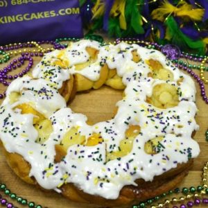 Small Filled Cream Cheese King Cake - Randazzo’s Camellia City Bakery